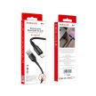 BOROFONE BX54 ULTRA BRIGHT KÁBEL - USB-LIGHTNING - 2,4A 1 MÉTER Fekete