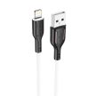 BOROFONE BX63 CHARMING KÁBEL - USB-LIGHTNING - 2,4A 1 MÉTER Fekete-FEHÉR