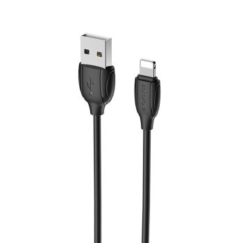   BOROFONE BX19 HASZONKÁBEL - USB-LIGHTNING - 2,4A 1 MÉTER Fekete