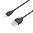 BOROFONE BX19 HASZONKÁBEL - USB-LIGHTNING - 2,4A 1 MÉTER Fekete