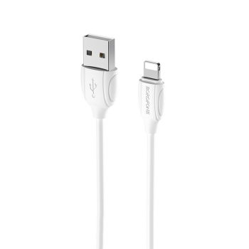   BOROFONE BX19 HASZONKÁBEL - USB-LIGHTNING - 2,4A 1 MÉTER FEHÉR
