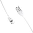 BOROFONE BX19 HASZONKÁBEL - USB-LIGHTNING - 2,4A 1 MÉTER FEHÉR