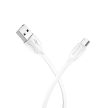 BOROFONE BX19 ELŐNYÖS KÁBEL - USB-MICRO USB - 2,4A 1 MÉTER FEHÉR