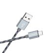 BOROFONE BX24 GYŰRŰS KÁBEL - USB-MICRO USB - 2,4A 1 MÉTER EZÜST