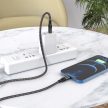BOROFONE BX56 DELIGHTFUL KÁBEL - C TÍPUSÚ LIGHTNINGHEZ - PD 20W 1 MÉTER Fekete