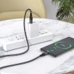 BOROFONE BX56 DELIGHTFUL KÁBEL - USB A C TÍPUSHOZ - 3A 1 MÉTER Fekete
