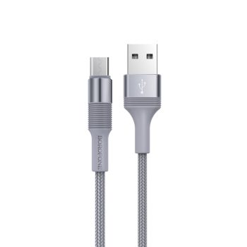   BOROFONE BX21 KIVÁLÓ KÁBEL - USB-MICRO USB - 2,4A 1 MÉTER SZÜRKE