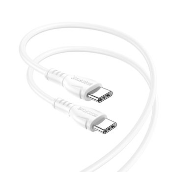   BOROFONE BX51 TRIUMPH KÁBEL - C TÍPUSTÓL C TÍPUSIG - 60 W 1 MÉTER FEHÉR