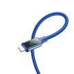 BOROFONE KABEL BU32 EXCLUSIVE - USB NA LIGHTNING - 2,4A 1,2 MÉTER KÉK