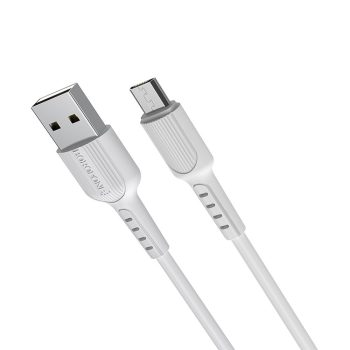   BOROFONE BX16 EASY KÁBEL - USB-MICRO USB - 2A 1 MÉTER FEHÉR