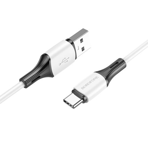 BOROFONE KÁBEL BX79 - USB A C TÍPUSHOZ - 3A 1 MÉTER FEHÉR