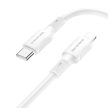 BOROFONE BX80 SUCCEED KÁBEL - C TÍPUSÚ - LIGHTNING - PD 20 W 1 MÉTER FEHÉR