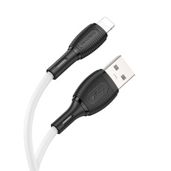   BOROFONE BX86 ADVANTAGE KÁBEL - USB-LIGHTNING - 2,4A 1 MÉTER FEHÉR