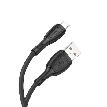   BOROFONE BX86 ADVANTAGE KÁBEL - USB-MICRO USB - 2.4A 1 MÉTER Fekete