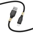 BOROFONE BX92 ADVANTAGE KÁBEL - USB-LIGHTNING - 2,4A 1 MÉTER Fekete