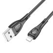 BOROFONE BX98 SUPERIOR KÁBEL - USB-LIGHTNING - 2,4A 1 MÉTER Fekete