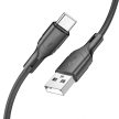 BOROFONE BX99 METHOD CABLE - USB A C TÍPUSÚHOZ - 3A 1 MÉTER Fekete

