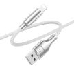 BOROFONE BU40 ADVANTAGE KÁBEL - USB-LIGHTNING - 2,4A, 1,2 MÉTER SZÜRKE