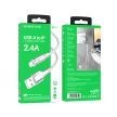 BOROFONE BU40 ADVANTAGE KÁBEL - USB-LIGHTNING - 2,4A, 1,2 MÉTER SZÜRKE