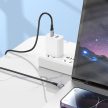 BOROFONE BX101 CREATOR KÁBEL - C TÍPUSTÓL C TÍPUSIG - 60W 3A 1 MÉTER Fekete