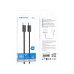 BOROFONE BX104 PRIMO KÁBEL - C TÍPUSTÓL C TÍPUSIG - 60W 3A 1 MÉTER Fekete