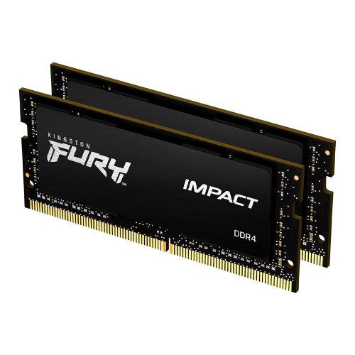 32GB 2666MHz DDR4 RAM Kingston Fury Impact notebook memória CL16 (2x16GB) (KF426S16IBK2/32)