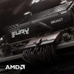 64GB 3200MHz DDR4 RAM Kingston Fury Beast Black CL16 (2x32GB) (KF432C16BBK2/64)
