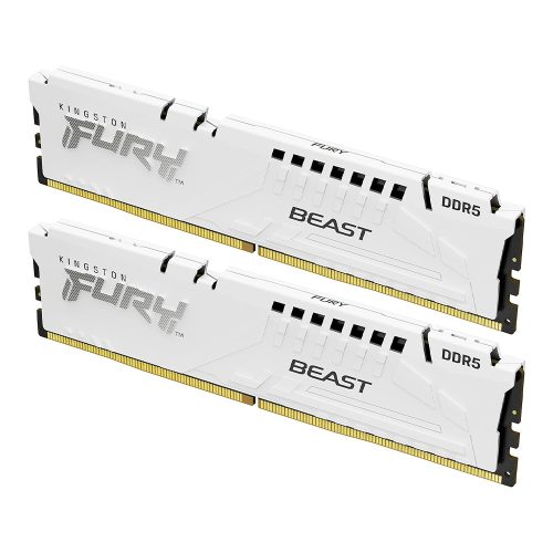 32GB 6000MHz DDR5 RAM Kingston Fury Beast White XMP CL40 (2x16GB) (KF560C40BWK2-32)