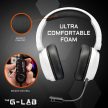 The G-Lab KORP RADIUM gaming headset fekete