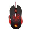 Konix Drakkar Heimdall gaming egér fekete-piros (KX-GMD-30-PC)