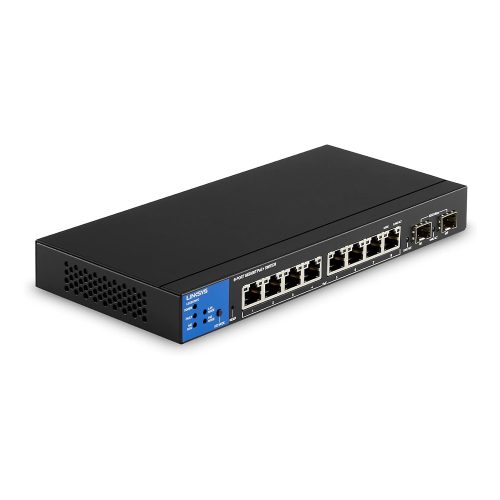LINKSYS Gigabit Switch menedzselhető PoE+ 8-port (LGS310MPC-EU)