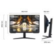 27" Samsung Odyssey G5A LCD monitor fekete (LS27AG502NUXEN)