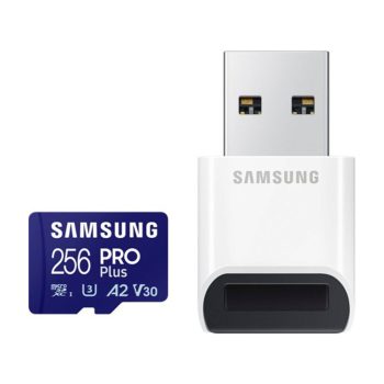   Samsung PRO Plus 256GB microSDXC memóriakártya + kártyaolvasó (MB-MD256KB/WW)
