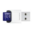 Samsung PRO Plus 512GB microSDXC memórakártya + kártyaolvasó (MB-MD512KB/WW)