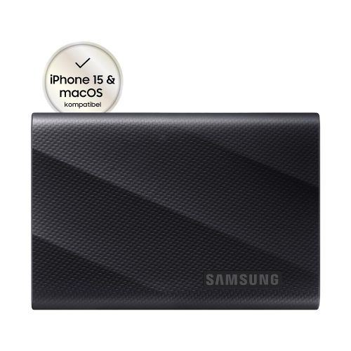 1TB Samsung T9 hordozható külső SSD meghajtó fekete (MU-PG1T0B/EU)