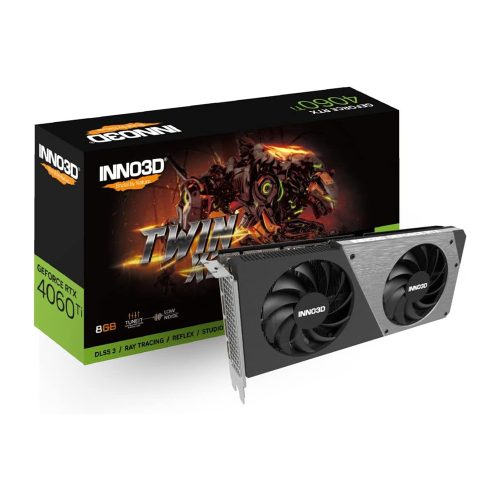 Inno3D GeForce RTX 4060 Ti 8GB TWIN X2 videokártya (N406T2-08D6-171153N)