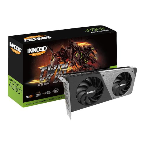 Inno3D GeForce RTX 4060 Ti 16GB DDR6 TWIN X2 Videókártya (N406T2-16D6-178055N)