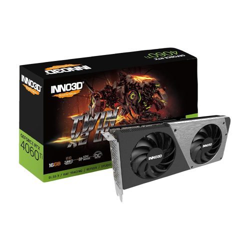 Inno3D GeForce RTX 4060 Ti 16GB TWIN X2 OC videokártya (N406T2-16D6X-178055N)