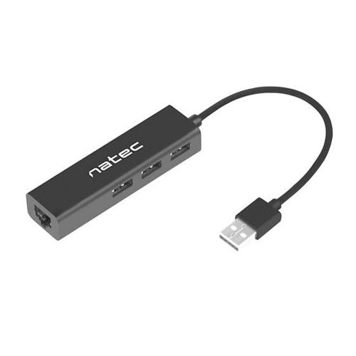 Natec Dragonfly USB 2.0 Hub 3 port  fekete (NHU-1413)