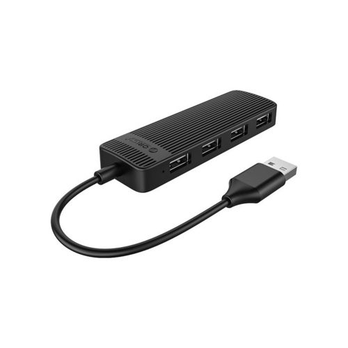 Orico 4 Portos USB 2.0 Hub fekete (ORICO-FL02-BK)