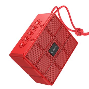   BOROFONE BR16 GAGE VEZETÉK NÉLKÜLI BLUETOOTH HANGSZÓRÓ PIROS

