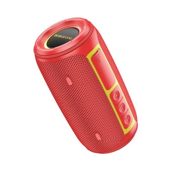   BOROFONE VEZETÉK NÉLKÜLI BLUETOOTH HANGSZÓRÓ BR38 SZABADON FOLYÓ PIROS
