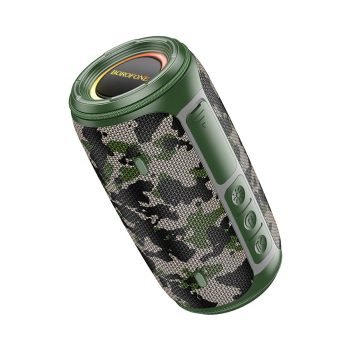   BOROFONE BR38 VEZETÉK NÉLKÜLI BLUETOOTH HANGSZÓRÓ SZABADON FOLYÓ TEREPSZÍNŰ ZÖLD

