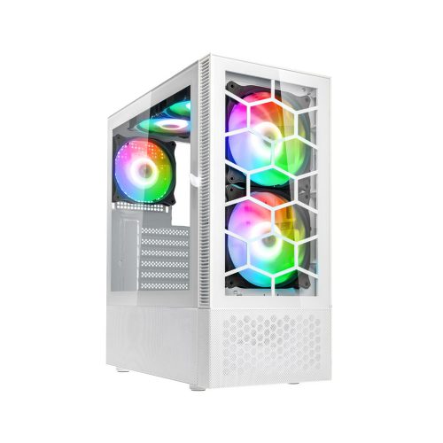 Kolink Observatory MX Glass ARGB táp nélküli ablakos ház fehér