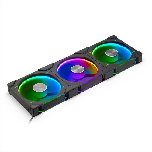 Phanteks PH-F140D30 140MM TRIPLE Regular Black ház hűtő ventilátor fekete 3db (PH-F140D30_DRGB_PWM_BK01_3P)