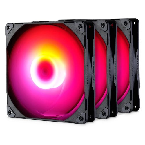 Phanteks M25 D-RGB PWM 14cm ház hűtő ventilátor fekete 3db (PH-F140M25_DRGB_PWM_BK01_3P)