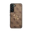 Eredeti GUESS keménytok 4G Case Big Metal Logo GUHCS23S4GMGBR Samsung Galaxy S23 barna