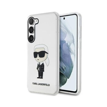   Eredeti KARL LAGERFELD Ikonik Karl Lagerfeld KLHCS23SHNIKTCT tok Samsung Galaxy S23 átlátszó
