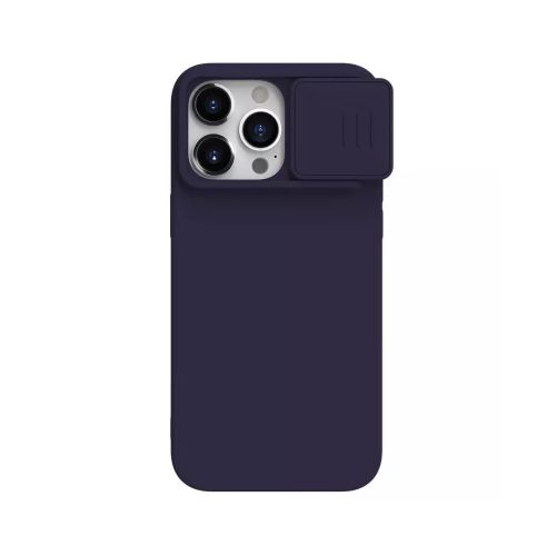 Nillkin CamShield Silky Szilikon tok Iphone 15 Pro Max sötétlila