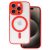 Akril színes Magsafe tok iPhone 12 Pro Max piros